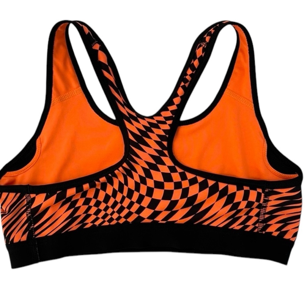 Nike DRI-FIT Pro Swoosh Bra Running Athletic Training Top Orange Women’s Medium - Picture 6 of 6